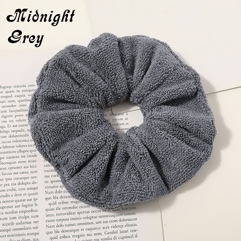 Towel Scrunchie - Midnight Grey (No Zip)