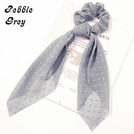 Scarf Scrunchie - Pebble Grey